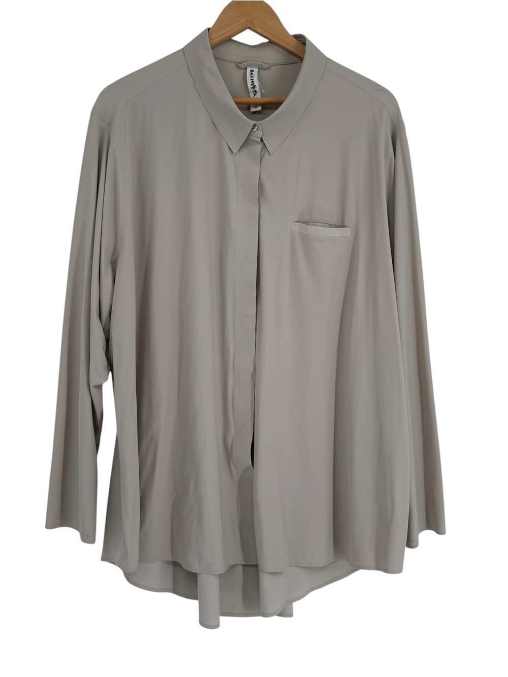 Athleta Women Urbanite Top 2.0 Button Up Shirt Stretch Travel Blouse Size 3X